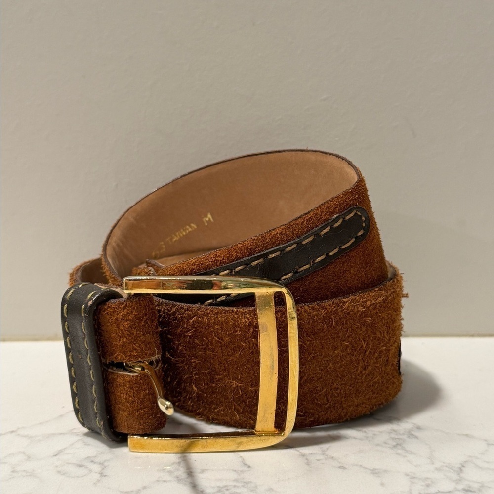 Vintage Vera - Brown Sued and Gold Belt
